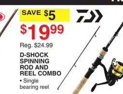 Dunham's Sports D-SHOCK SPINNING ROD AND REEL COMBO offer