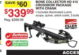 Dunham's Sports BONE COLLECTOR HD 415 CROSSBOW PACKAGE WITH CRANK offer