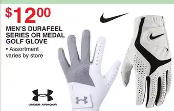 Dunham's Sports UNDER ARMOUR MEN'S DURAFEEL SERIES OR MEDAL GOLF GLOVE offer