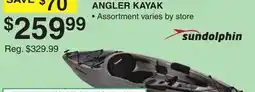 Dunham's Sports SUNDOLPHIN MARQUETTE 10' SIT-ON ANGLER KAYAK offer