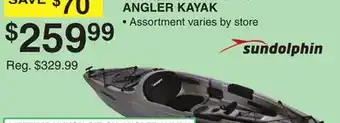 Dunham's Sports SUNDOLPHIN MARQUETTE 10' SIT-ON ANGLER KAYAK offer