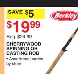 Dunham's Sports BERKLEY CHERRYWOOD SPINNING OR CASTING ROD offer