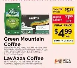 ShopRite Green Mountain Coffee offer