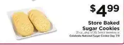 ShopRite Store Baked Sugar Cookies offer