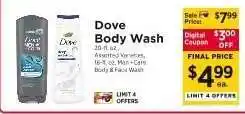 ShopRite Dove Body Wash offer