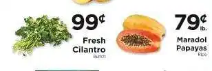ShopRite Fresh Cilantro offer