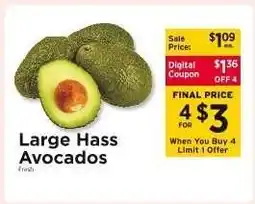 ShopRite Large Hass Avocados offer