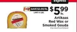 ShopRite Artikaas Red Wax or Smoked Gouda offer
