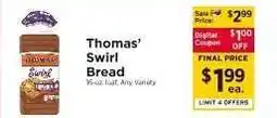 ShopRite Thomas' Swirl Bread offer