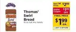 ShopRite Thomas' Swirl Bread offer
