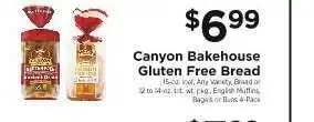 ShopRite Canyon Bakehouse gluten free bread offer