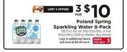 ShopRite Poland Spring Sparkling Water 8-Pack offer