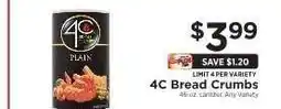 ShopRite 4C Bread Crumbs offer