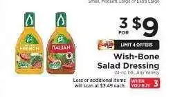 ShopRite Wish-Bone Salad Dressing offer
