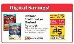ShopRite Idahoan Scalloped or Mashed Potatoes offer