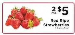 ShopRite Red Ripe Strawberries offer