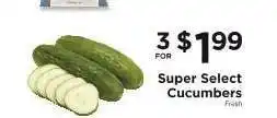 ShopRite Super Select Cucumbers offer
