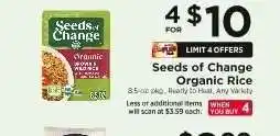 ShopRite Seeds of Change Organic Rice offer