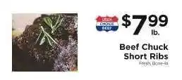 ShopRite Beef Chuck Short Ribs offer