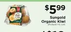 ShopRite Sungold Organic Kiwi offer