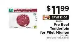 ShopRite Pre Beef Tenderloin for Filet Mignon offer