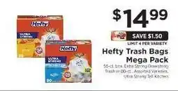 ShopRite Hefty Trash Bags Mega Pack offer