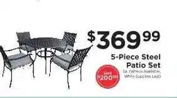 ShopRite 5-Piece Steel Patio Set offer