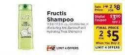 ShopRite Fructis Shampoo offer