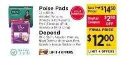 ShopRite Depend offer