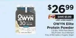 ShopRite OWYN Elite Protein Powder offer