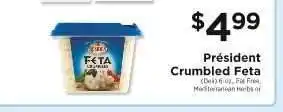 ShopRite President Crumbled Feta offer