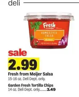Meijer Fresh from Meijer Salsa offer
