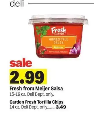 Meijer Fresh from Meijer Salsa offer
