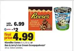 Meijer Klondike Cones or Ben & Jerry's Ice Cream Scoopapalooza offer