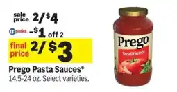 Meijer Prego Pasta Sauces offer
