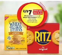 Meijer Ritz Crackers or Wheat Thins Crackers offer