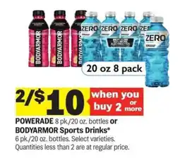 Meijer POWERADE or BODYARMOR Sports Drinks offer