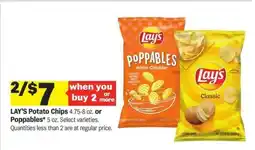 Meijer Lay's Potato Chips or Poppables offer