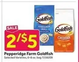 Stop&Shop Pepperidge Farm Goldfish offer