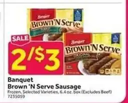 Stop&Shop Banquet Brown'N Serve Sausage offer