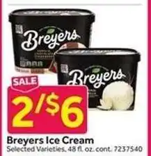 Stop&Shop Breyers Ice Cream offer