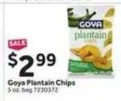 Stop&Shop Goya Plantain Chips offer