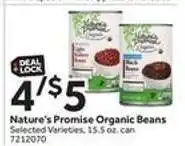 Stop&Shop Nature's Promise Organic Beans offer