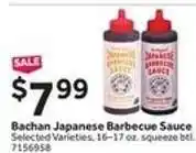 Stop&Shop Bachan Japanese Barbecue Sauce offer