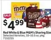 Stop&Shop Red White & Blue M&M's Sharing Size offer