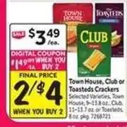 Stop&Shop Town House, Club or Toasteds Crackers offer
