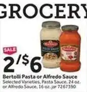 Stop&Shop Bertolli Pasta or Alfredo Sauce offer