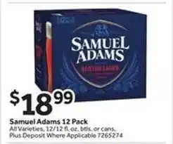 Stop&Shop Samuel Adams 12 Pack offer