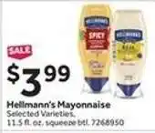 Stop&Shop Hellmann's Mayonnaise offer