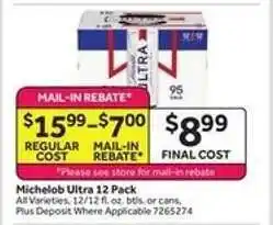 Stop&Shop Michelob Ultra 12 Pack offer